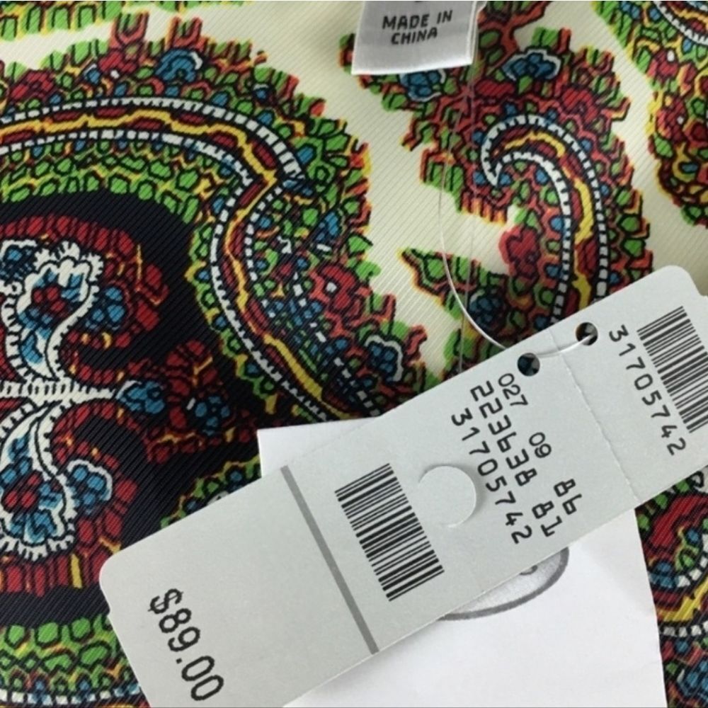 Talbots Quilted Down Lined Aqua Button Front Vest - image 14